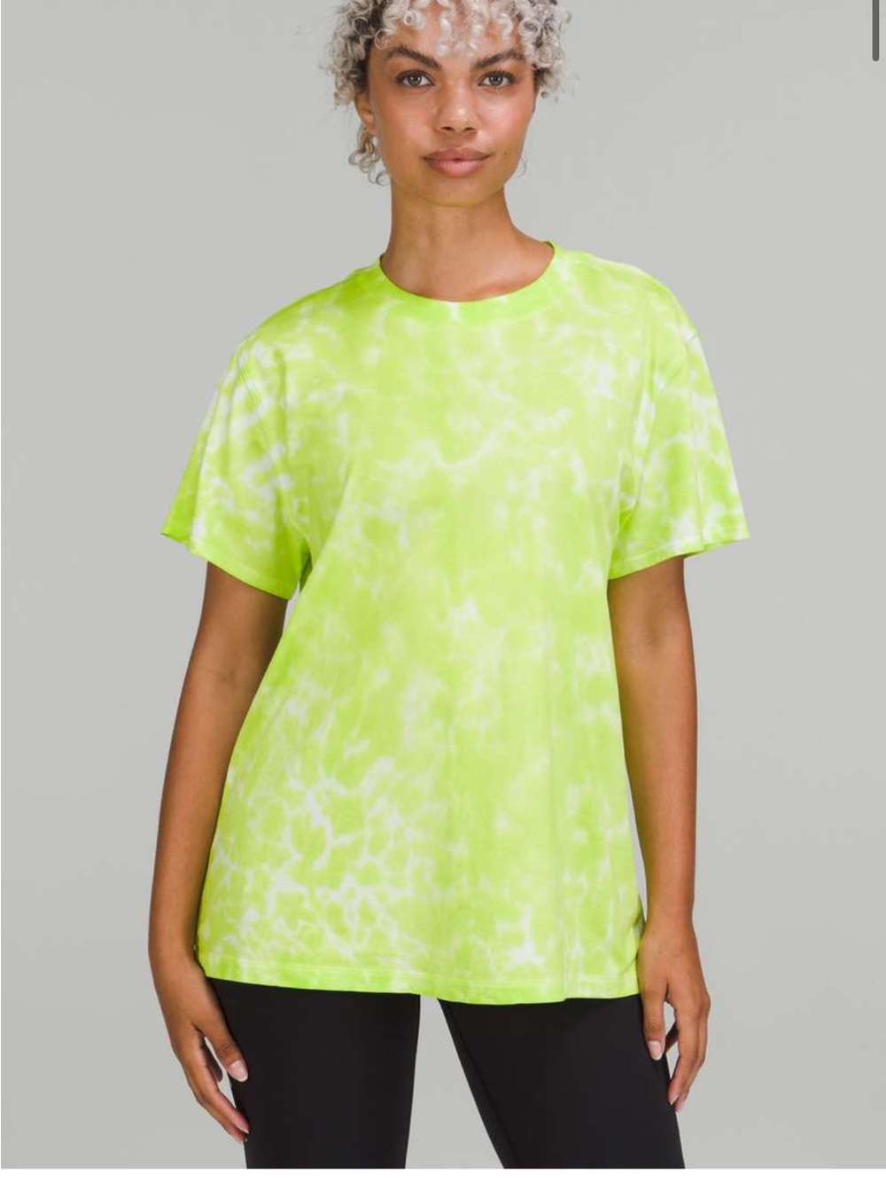 lululemon athletics All Yours Cotton T-Shirt *Tie Dye - Eccentric Lime